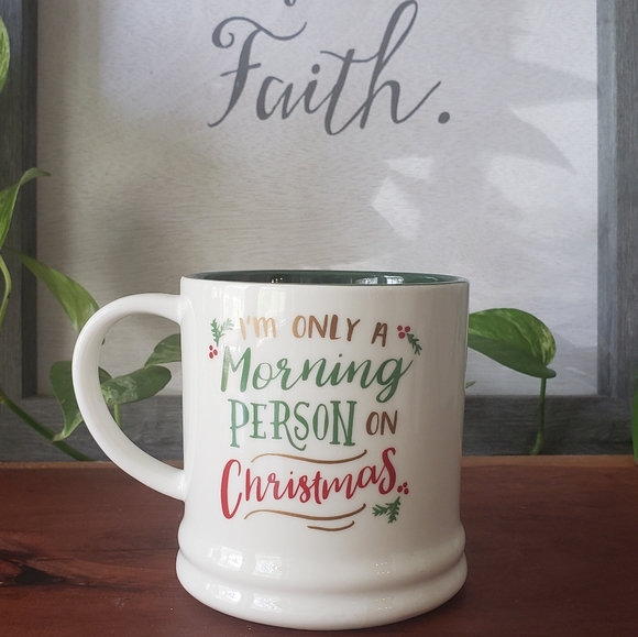Threshold Christmas mug NEW "Im only a morning person on Christmas" - Picture 4 of 11